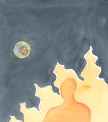 Mentre il Figlio di Dio guardava dal cielo verso la sporcizia e le tenebre in cui sarebbe entrato, molto più in basso, quando sarebbe venuto nel nostro mondo peccaminoso, vide la Beata Vergine Maria, che era stata preparata, con il suo consenso, come luogo