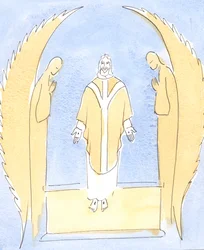 Ad ogni Messa, Gesù Cristo è reso presente davanti a noi, il nostro grande Sommo Sacerdote che intercede per noi con il Padre suo in Cielo