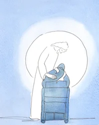 Alla Veglia Pasquale, Cristo si chinò sulla mia sedia, mostrando quanto fosse deliziato