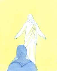 Cristo mi guardava con immenso amore e tenerezza, mentre esprimevo il mio pentimento e amore, 2003