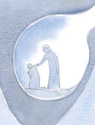 Cristo mio Signore ha aspettato pazientemente fino a quando il dolore è diminuito