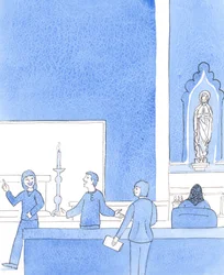 Cristo mi ha detto: "Non temere", 2005 (acquerello su carta)