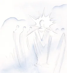 Cristo, che è la porta, ci guida avanti e indietro in compagnia celeste
