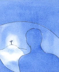 La Luce di Cristo brillava durante la sua vita sulla terra. Dal Cielo, il Padre guardava un Uomo-Dio altruista e amorevole, 2003