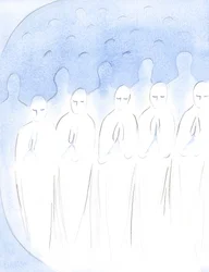 Le anime defunte che sono state fedeli ma che ora subiscono la purificazione, sono comunque in pace, soffrendo con gioia, per essere degne di Dio