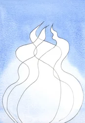 Ogni Persona Divina, ogni fiamma, possiede la stessa Natura Divina. Insieme sono un solo Dio, un solo Fuoco