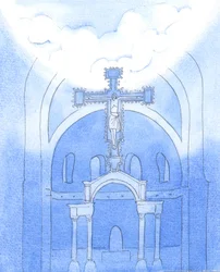 Molto al di sopra di noi, nell