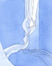 Dai Suoi piedi, il Preziosissimo Sangue di Cristo scorreva verso il basso per diffondersi sulla terra. Attraverso quel Sangue, i miei peccati sono stati perdonati