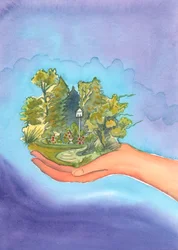 Dio ha creato il mondo, e ha dato vita a tutto ciò che vive, e si diletta nel nostro piacere nella bellezza intorno a noi, che ha la sua origine in Lui