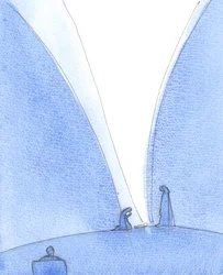 Dio Figlio è nato dalla Beata Vergine Maria, 2005 (acquerello su carta)