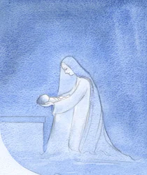 Come semplicemente Maria, inginocchiata, mise il suo bambino a dormire, senza preoccuparsi del suo ruolo privilegiato, 2001