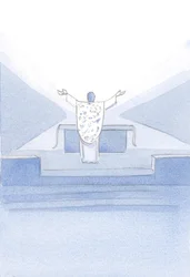 Ho visto Cristo, dopo la Consacrazione. Stava davanti all