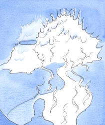 Mi è stata mostrata una rappresentazione della Divinità: una montagna di fuoco, la cui cima si muoveva verso di me e mi toccava con dolcezza Divina