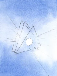 Mi è stato mostrato un simbolo della Santissima Trinità: tre triangoli, con un fuoco come lava fusa (che rappresenta l