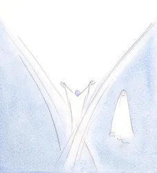 La Nostra Beata Signora era stata un tabernacolo vivente per Cristo, ma la vidi stare da un lato, con la testa china in umiltà, 2000