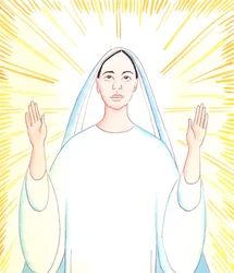 Tutto il desiderio di Nostra Signora è di dare gloria a suo Padre, proprio come ha sempre fatto Gesù Cristo suo Figlio, 2005 (acquerello su carta)