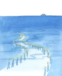 Le persone che muoiono mentre pregano (come coloro che morirono pregando il Rosario sul Titanic) stanno marciando lungo una strada che sembra condurre all