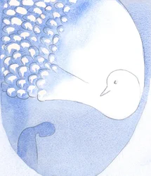 Lo Spirito Santo - visto come un bellissimo uccello con piume bianche abbaglianti - è presente e opera in noi