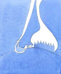 Possiamo dire che Gesù il Dio-uomo è venuto sulla terra per fondare la Chiesa, 2005 (acquerello su carta)