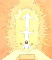 Quando Cristo era nel Cenacolo a pregare prima della sua Passione, stava pregando nello Spirito Santo il Padre Celeste, 2005 (acquerello su carta)