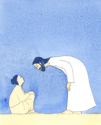 Quando qualcuno mi ha respinto e si è rifiutato di aiutarmi, Gesù mi ha guardato con un sorriso amorevole e infinita gentilezza, proprio come fece quando andò a salutare il mendicante cieco lungo la strada
