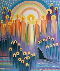 Quando preghiamo alla Messa siamo uniti a Cristo nella Gloria e con la raccolta dei Suoi santi e le anime del Purgatorio