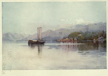Bellagio, Lago di Como, illustrazione da 