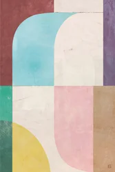 Blocchi curvi dai colori pastello