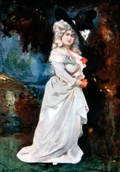 Connie Ediss in The Silver Slipper, c1902