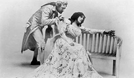 Julia Neilson e Fred Terry in Il Tulipano Scarlatto, c1905