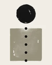 Cerchio nero, punti in equilibrio