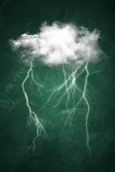 Tempesta di fulmini verdi