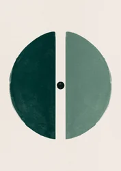 Cerchio verde diviso