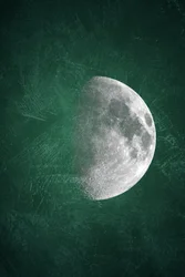 Luna cosmica con texture