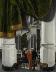 Interno della Nieuwe Kerk a Delft con la tomba di Guglielmo il Taciturno
