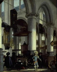 Interno della Oude Kerk, Delft