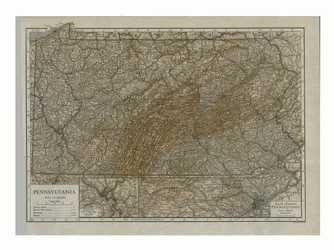 Mappa della Pennsylvania