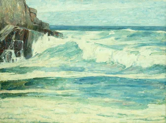 Surf che si infrange sulle rocce, 1912 circa (olio su tela)