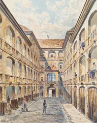 Il primo cortile della caserma Salzgries a Vienna