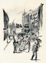 Da un disegno a gesso di Emil Orlik, c1900
