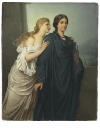Targa rettangolare, «Antigone e Ismene»