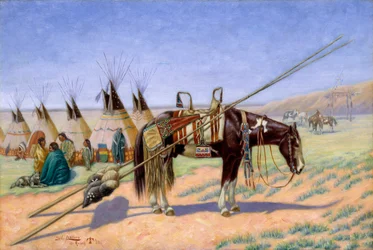 Indiani in campo al 101 Ranch