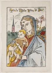 Santa Maria Madre di Dio con un giglio