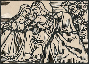 Illustrazione per Ballade Des Femmes De Paris di Villon, 1919