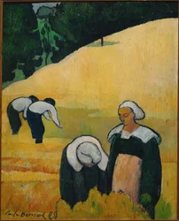 Il raccolto, o paesaggio bretone (legno)