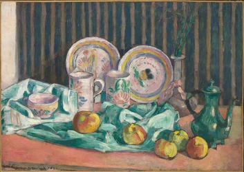 Natura morta con mele e piatti di frutta, c.1906