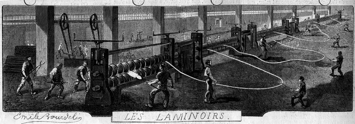 Forges de la Franche Comté: laminatoi. Fabbrica di Fraisans, Jura (39)