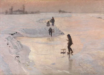 I pattinatori, 1891 circa (olio su tela)