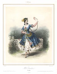 La ballerina francese Adele Dumilatre che danza all