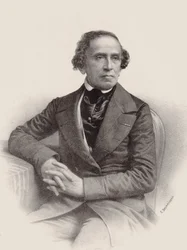 Ritratto del compositore Giacomo Meyerbeer 1791-1864, 1857